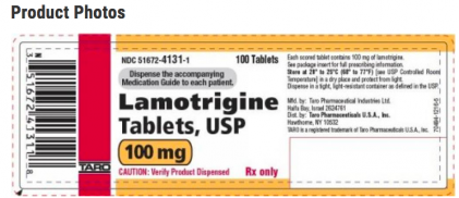 Safety alert: Recall of Lamotrigine Tablets