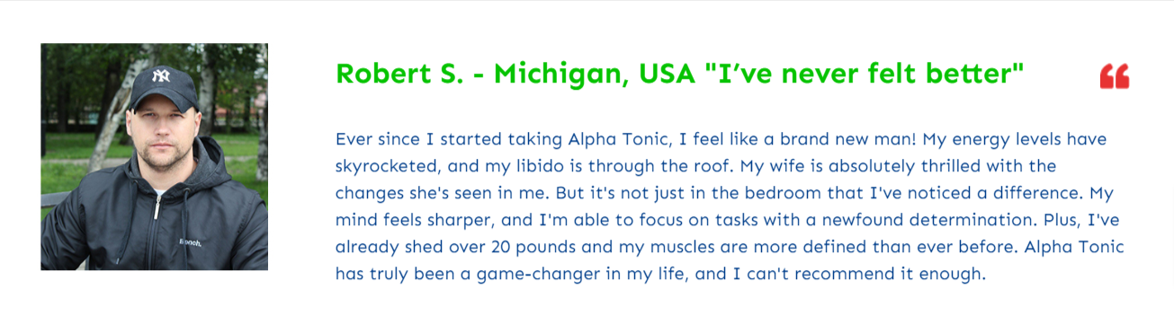 Alpha-Tonic Customer reviews