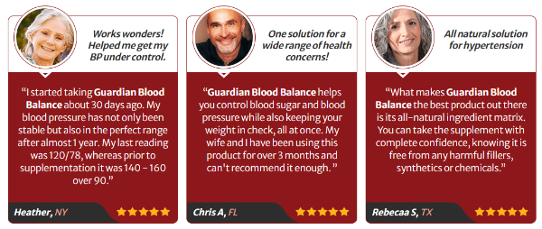 Guardian Blood Balance Customer Reviews