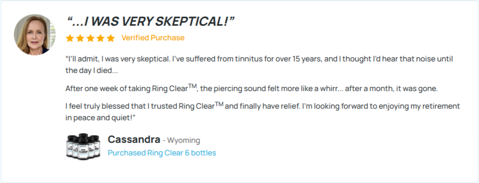 Ring Clear Customer Reviews