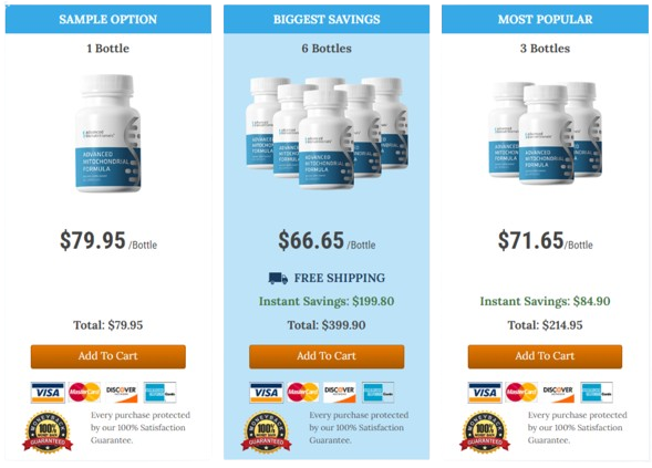 Advanced Mitochondrial Formula Price & Discounts