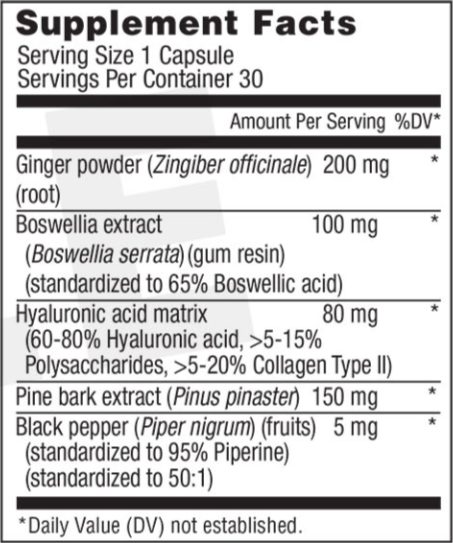 Joint Genesis Supplement Facts