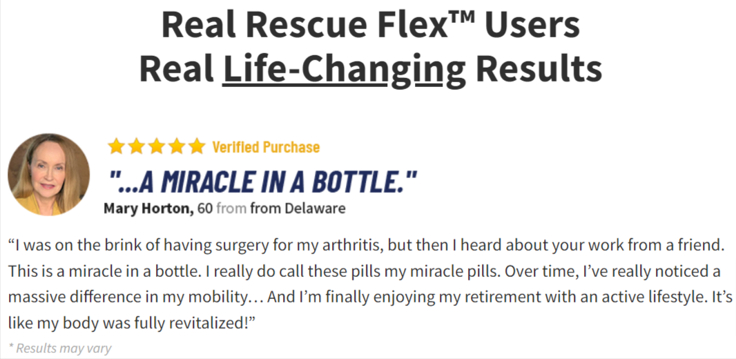 Rescue Flex customer reviews