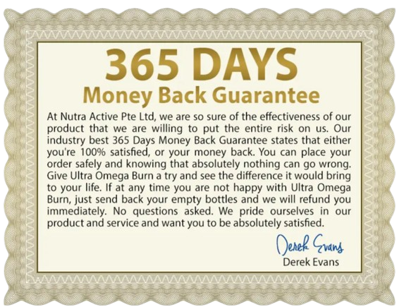 Ultra Omega Burn Money Back Guarantee