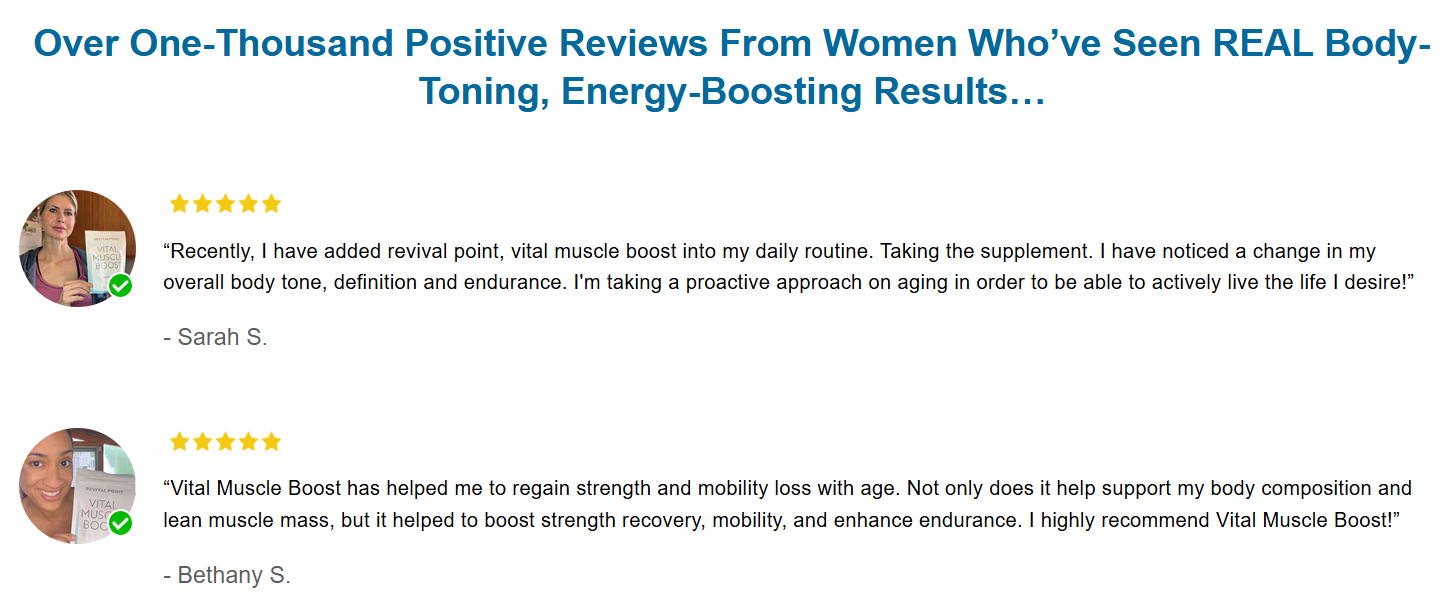 Vital Muscle Boost customer reviews