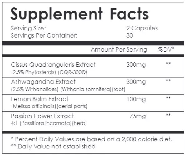 Helix-4 Supplement Facts