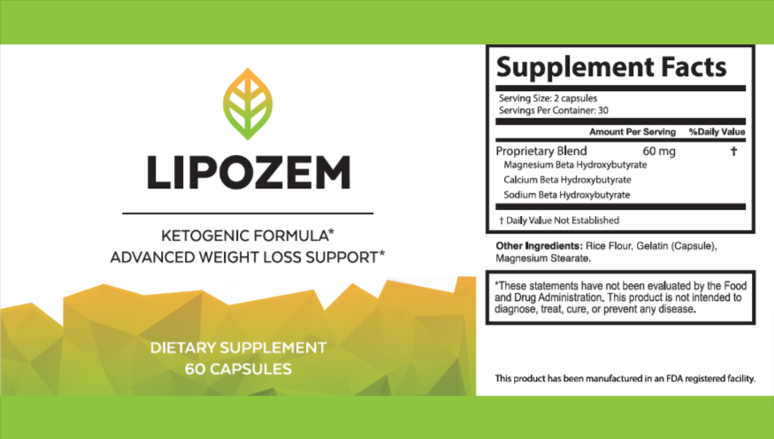 Lipozem supplement facts